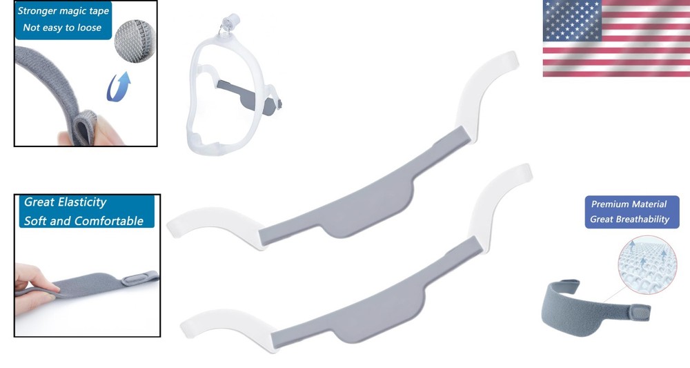 2 Pack Replacement Headgear Straps for Dreamwear - Adjustable & Comfortable Fit