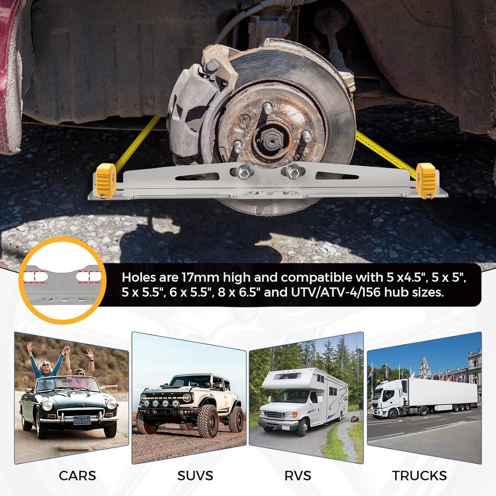 2 Pcs Wheel Toe Alignment Tool Plates Accurate Durable Wheel Alignment for Car S