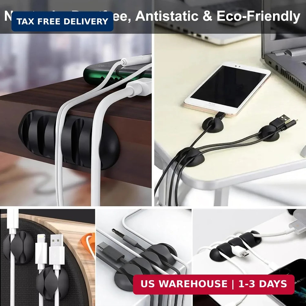 137PCS Cable Management Kit 4 Cable Sleeve Split 100 Cable Zip Ties 10 Cable Cli