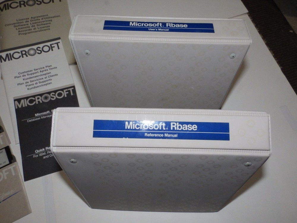 Vintage Software - Microsoft RBase Database Management System (5.25" diskettes)