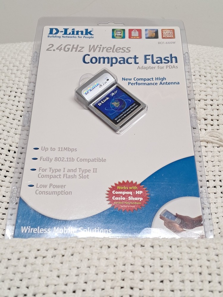 D-Link Wireless Wi-Fi CompactFlash 802.11b Adapter (DCF-660W)