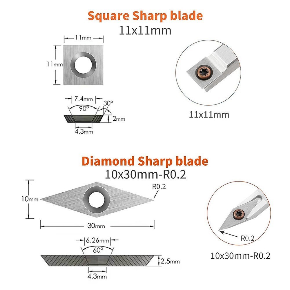 Easy To Replace Wood Lathe Inserts Lathe Tool Replacement Sturdy And Reliable