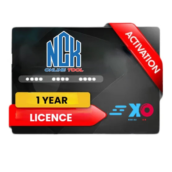 NCK Online Tool - 1 Year Activation