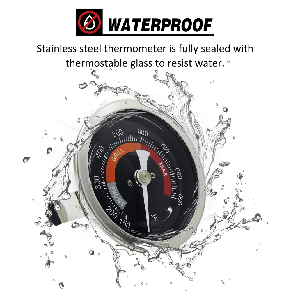 3.3" Upgraded Thermometer Replace for Big Green Egg Grills, Long Time Use