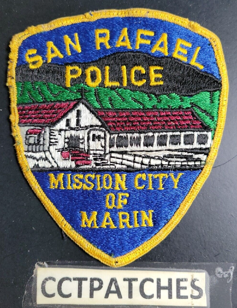 SAN RAFAEL, CALIFORNIA POLICE SHOULDER PATCH CA