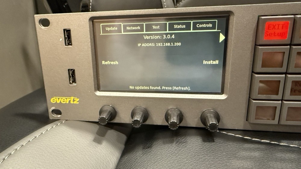Evertz CP-2232E Advanced System Control Panel, 2RU, Two Touchscreens, 32 Button