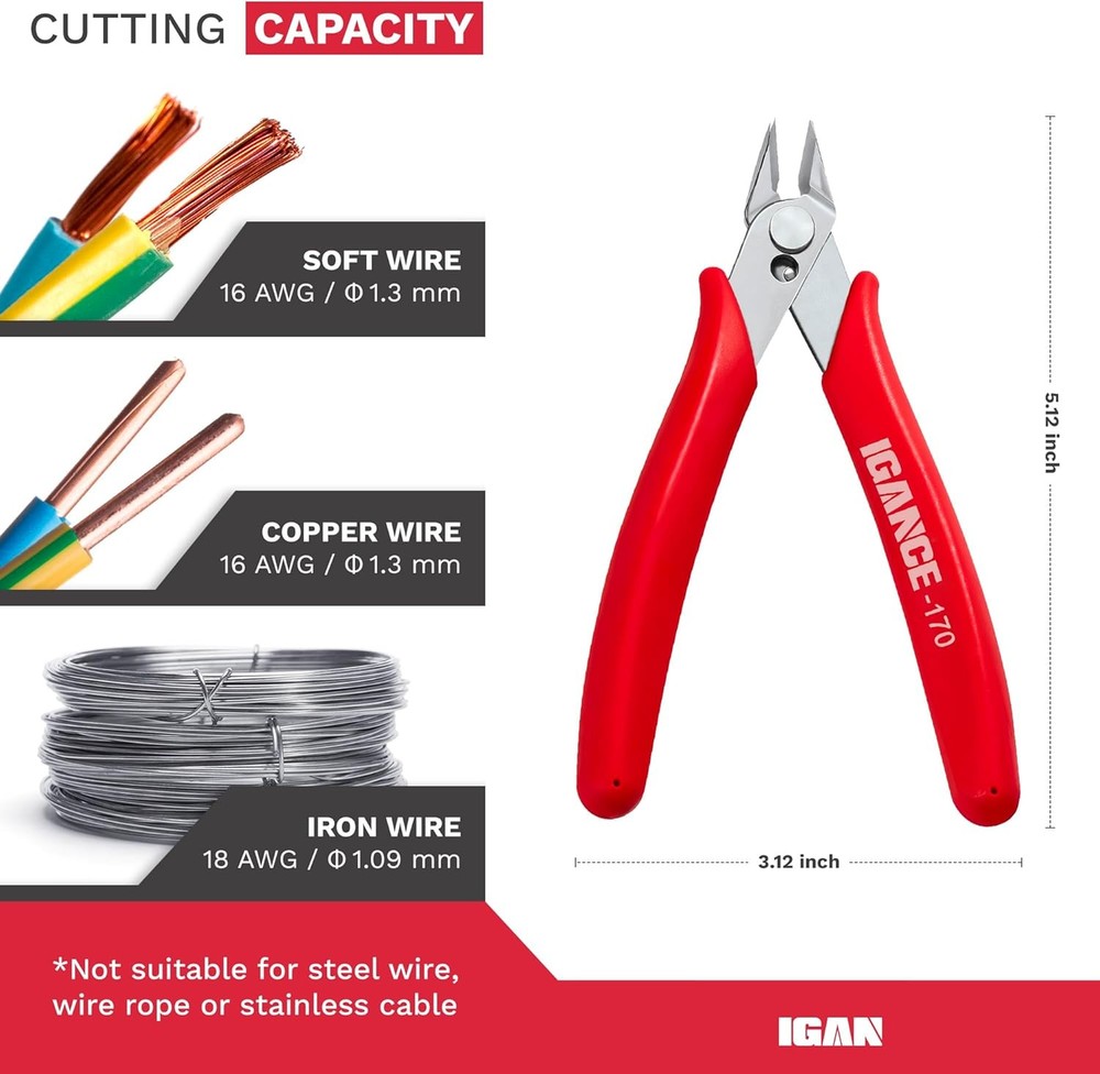 Precision Electronics Flush Cutter Side Pliers