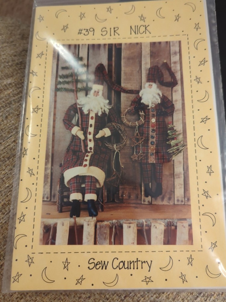 Sew Country's #39 Sir Nick Primitive Santa Pattern