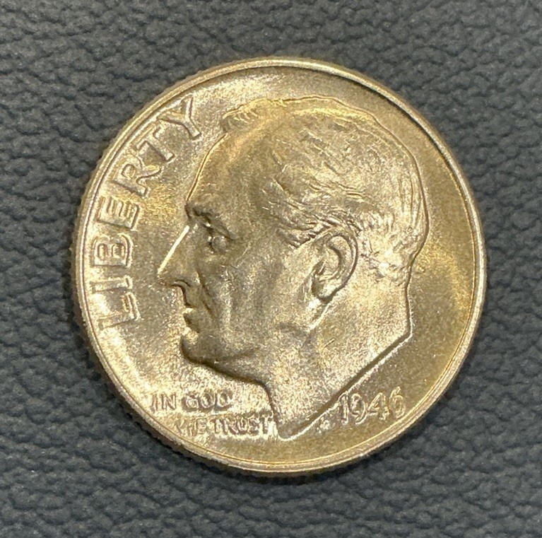 1946-D Roosevelt Dime – Uncirculated – 90% Silver