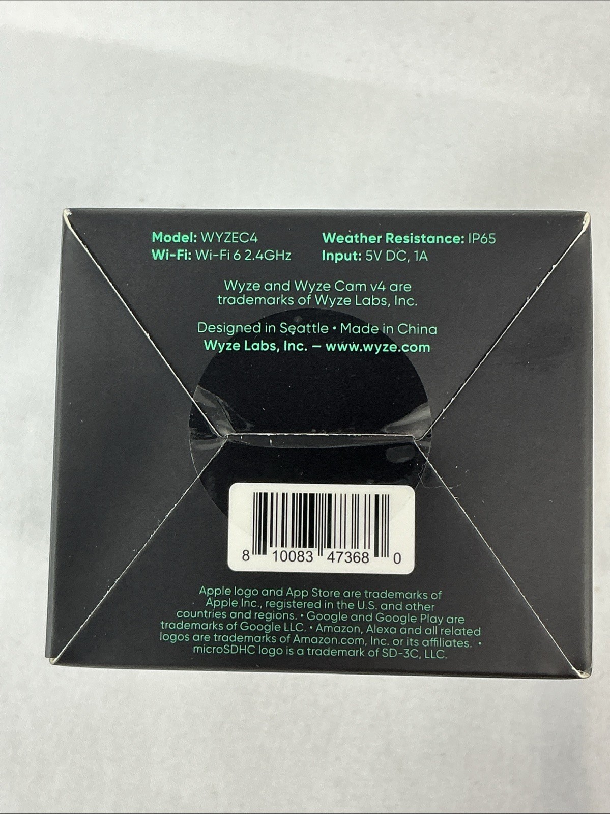 Wyze Cam V4 2.5k WiFi Indoor/Outdoor Wired Security Camera Color Night Vision