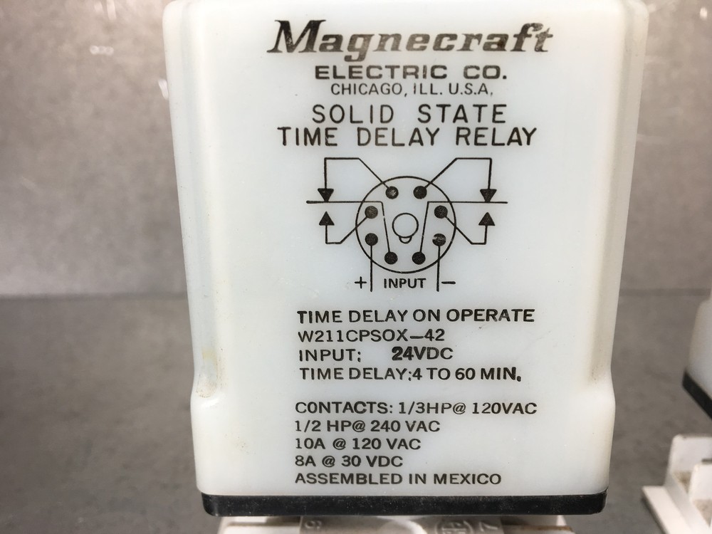 Magnecraft W211CPSOX-42 Time Delay Solid State Relay, 24VDC Input