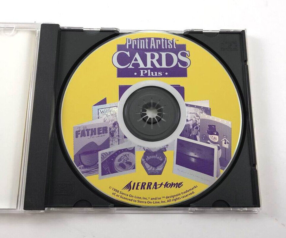 PRINT ARTIST CARDS PLUS PC WIN 95/98