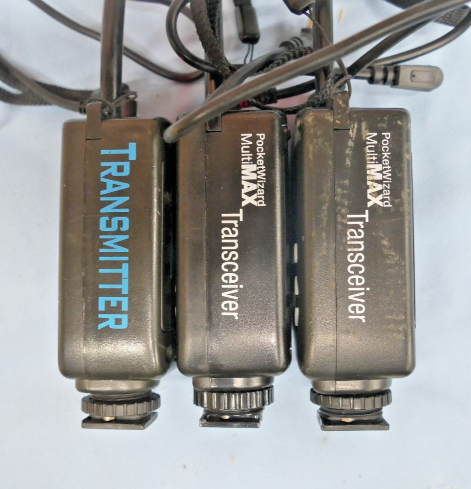 (2) PocketWizard MultiMAX, (1) PocketWizard MAX lot (see video)