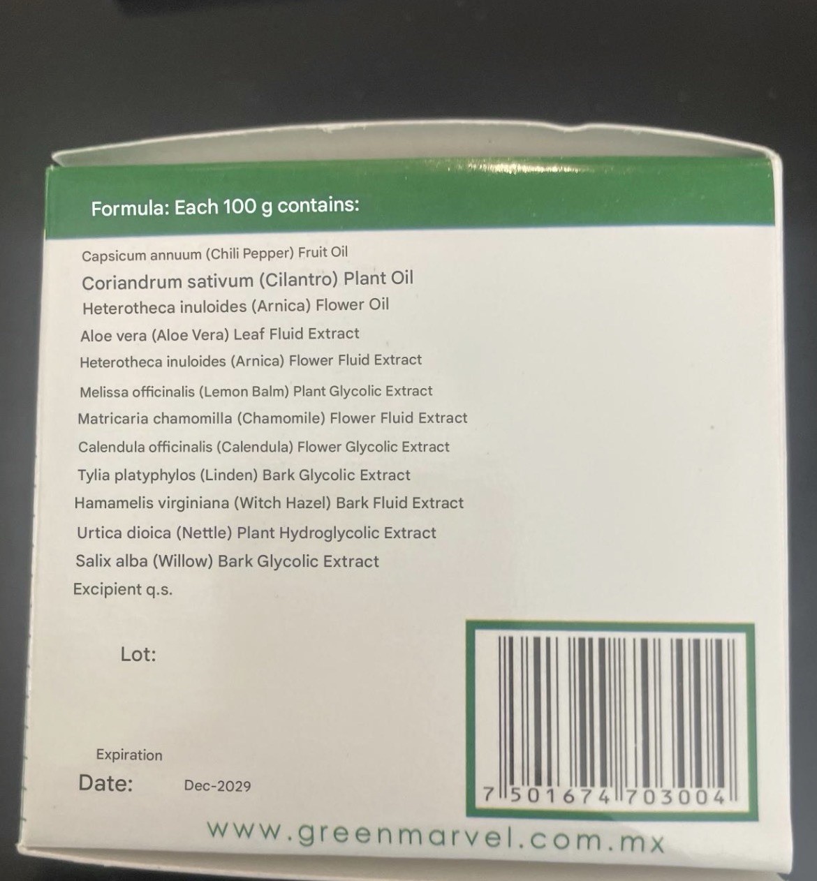 Green Marvel ointment Muscle/Joint Aches Pain green marvel cream ointment