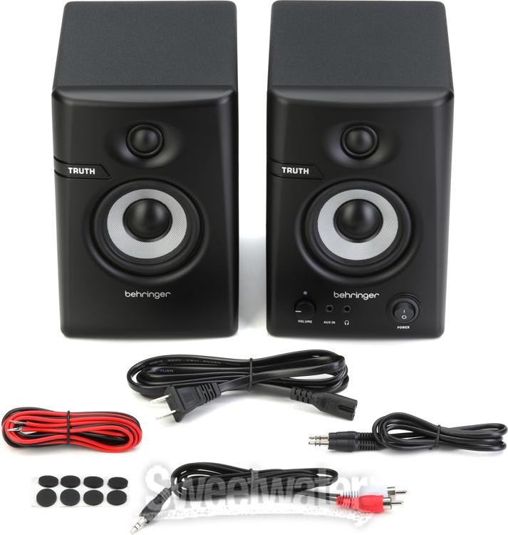 Behringer Truth 3.5-inch Powered Studio Monitors with Bluetooth - Black