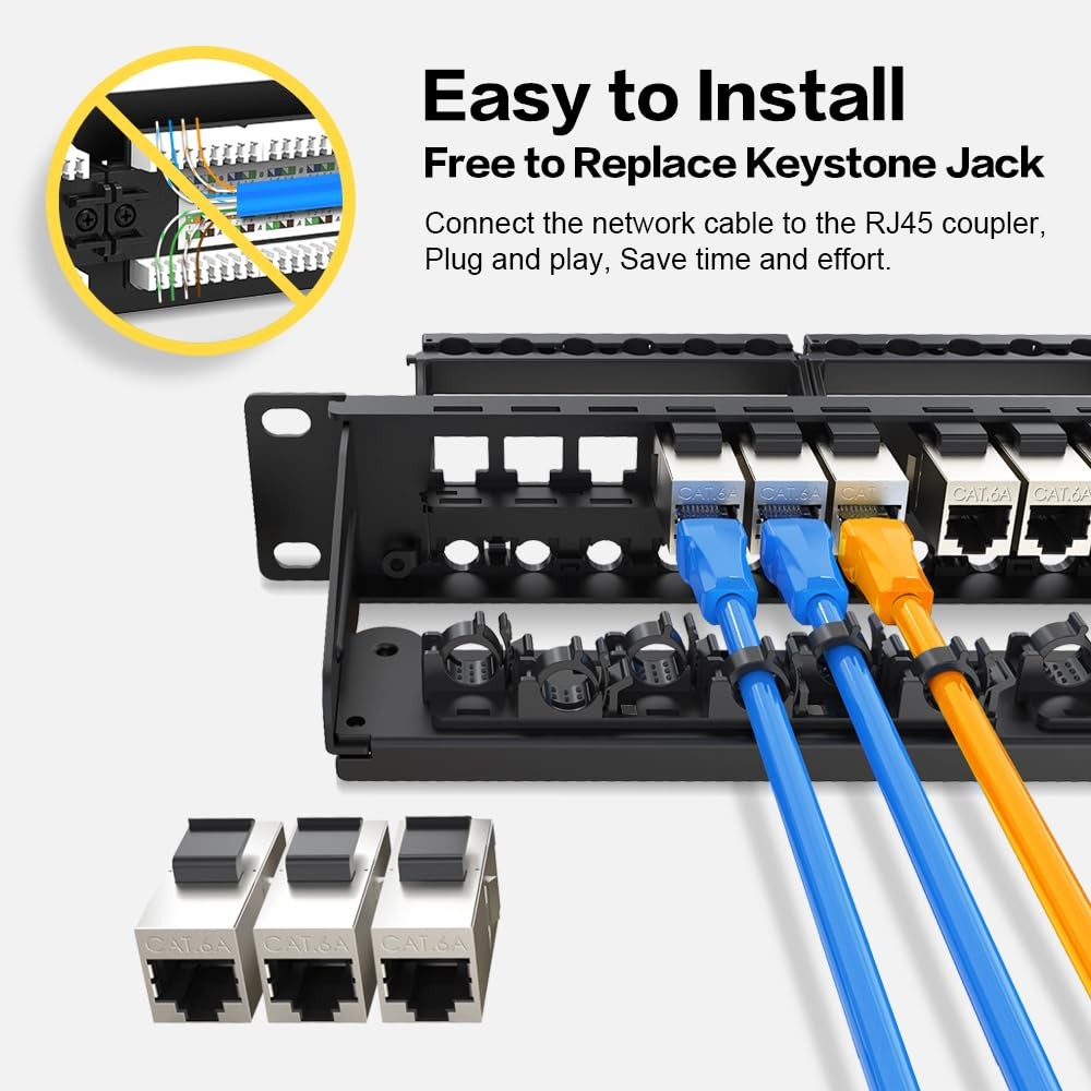 Tripp Lite 32-Port Cat5e/6 RJ45 USB HDMI Patch Panel 2U Rackmount