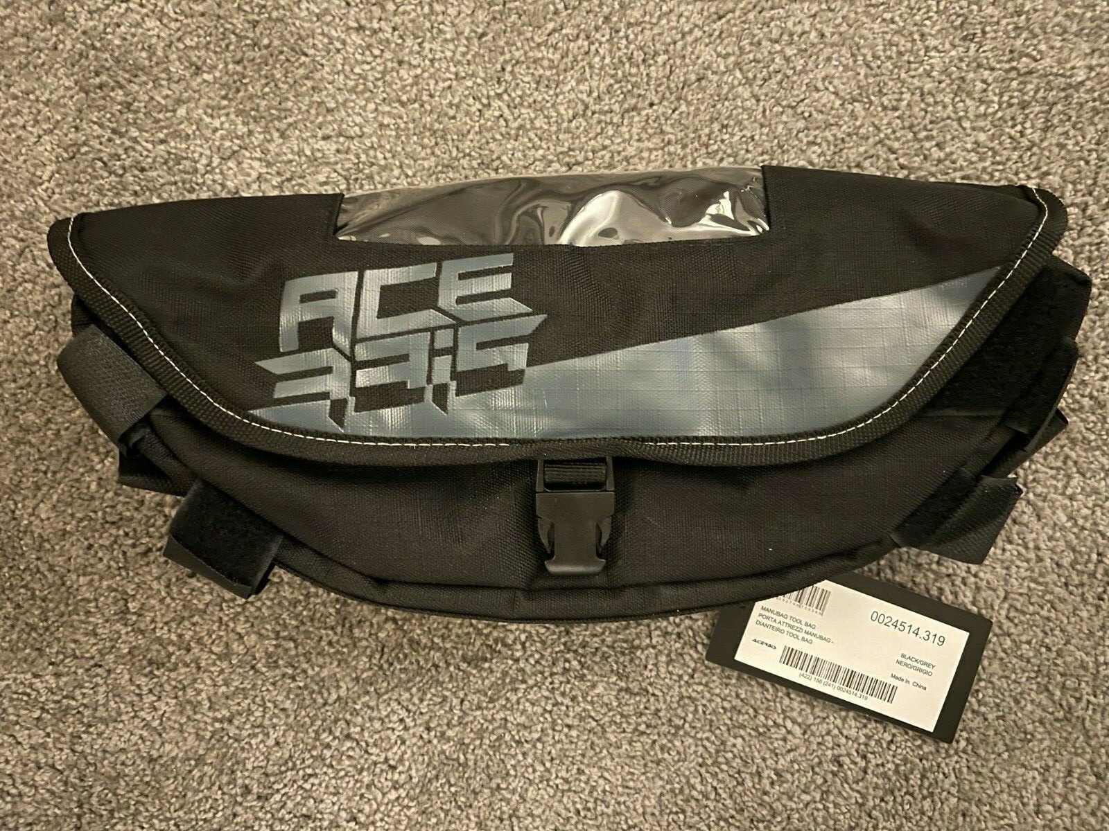 NEW ACERBIS MANUBAG ENDURO TRAIL GREEN LANE CROSSBAR HANDLEBAR TOOL PACK BAG