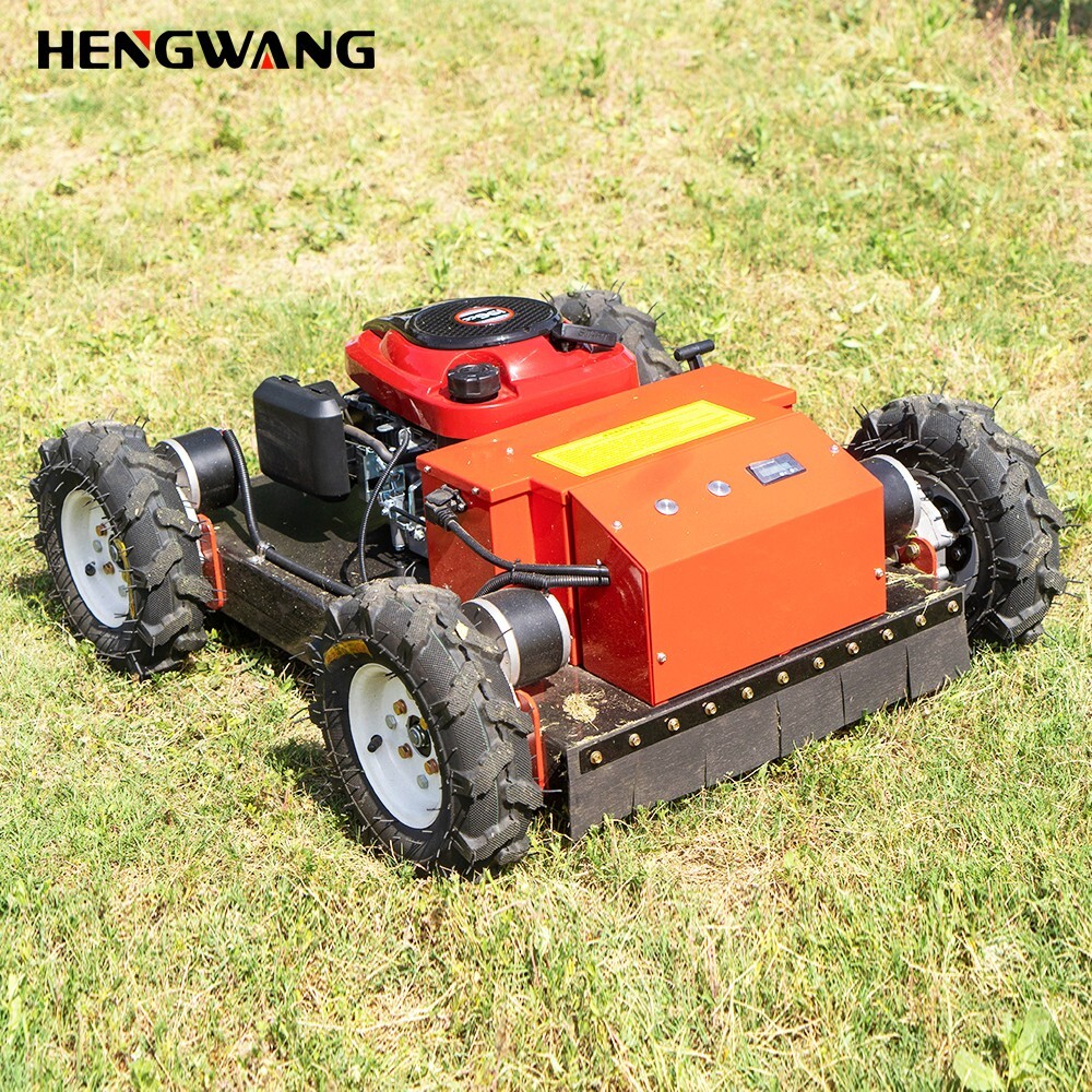 Robot lawn mower sale！Remote Control Lawn Mower 45° Climbing Adjustable Height