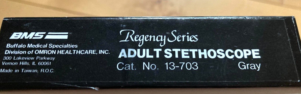 Vintage BMS STETHOSCOPE - Regency Series Original Box