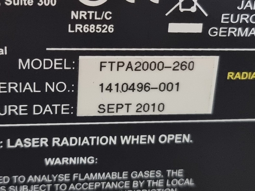 ABB FTPA2000-260 FT-NIR Process Analyzer Tube 2021 Year