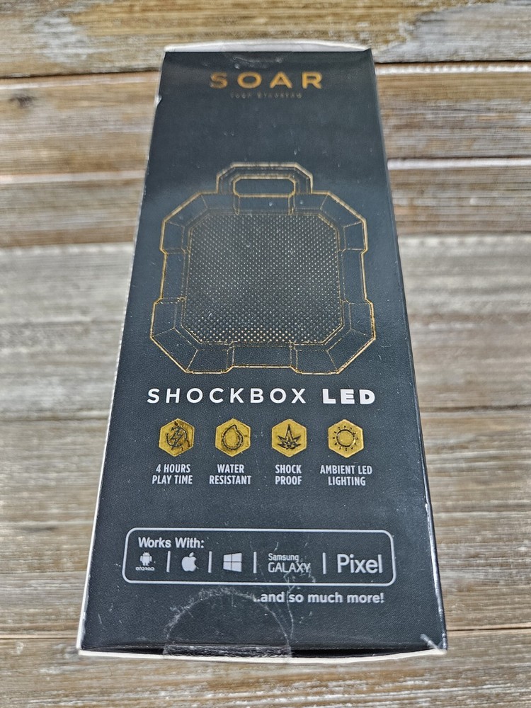 NEW Soar Shockbox Led Bluetooth Wireless Speaker NIB