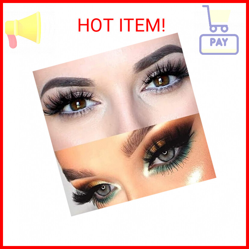 DAODER False Eyelashes 25mm Lashes Wispy Long 8D Mink Lashes Dramatic Volume Flu