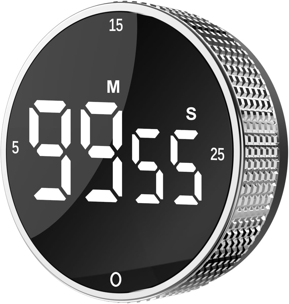 Upgrade Digital Kitchen Timer - Magnetic Countdown Countup Visual Pomodoro Timer