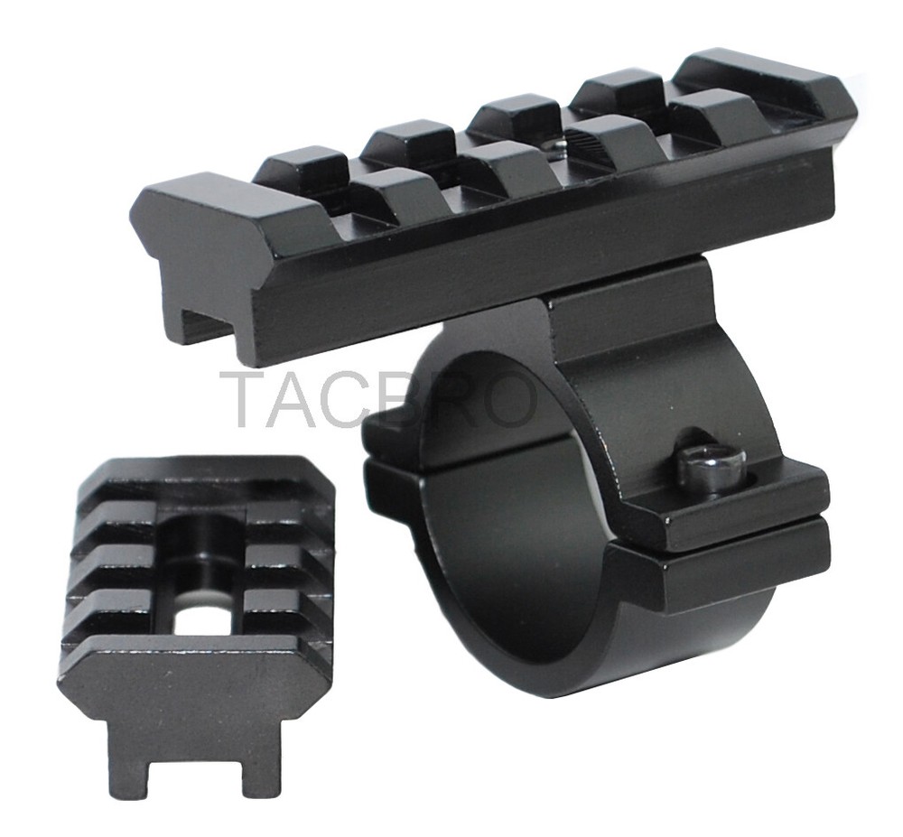 Scope Barrel Mount 1'' Ring Adapter with Picatinny Rail