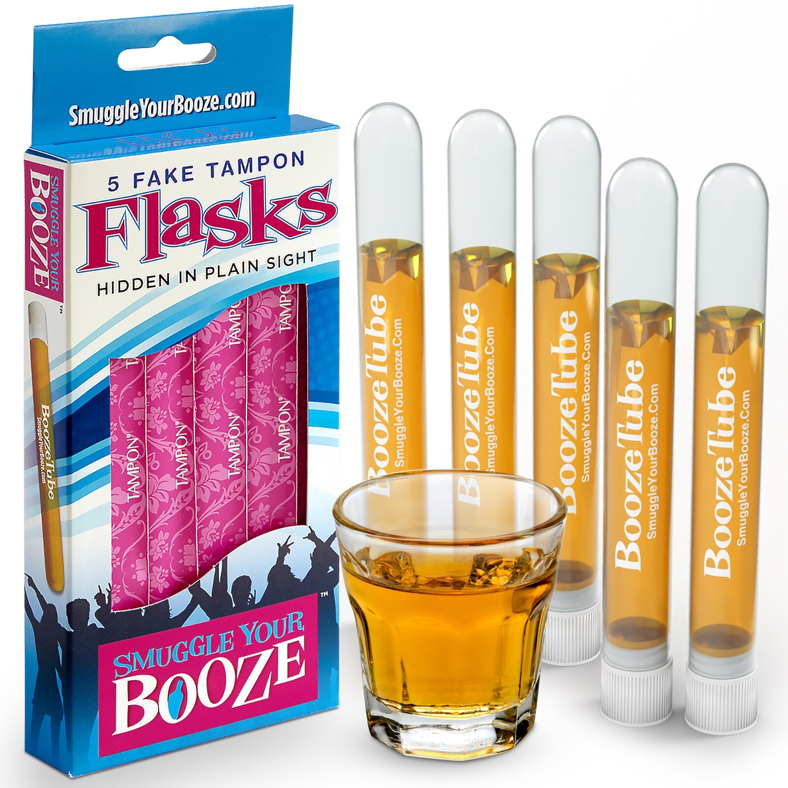 Smuggle Your Booze 5 Fake Tampon Flask Hidden Stealth Flasks