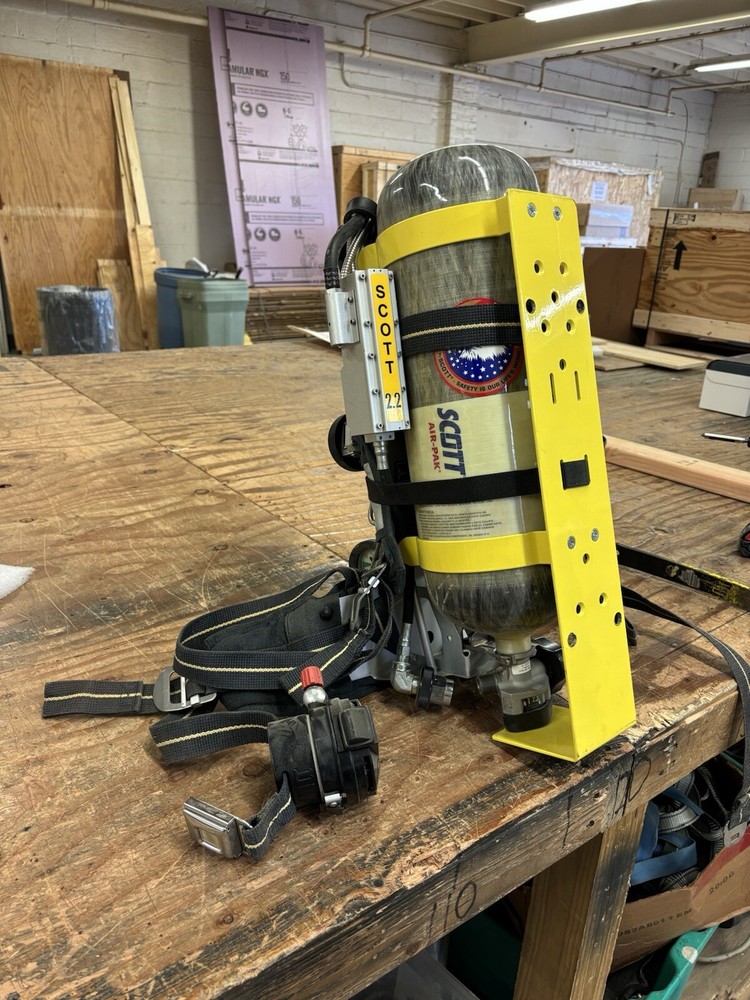 Firefighter Oxygen Tank And Harness