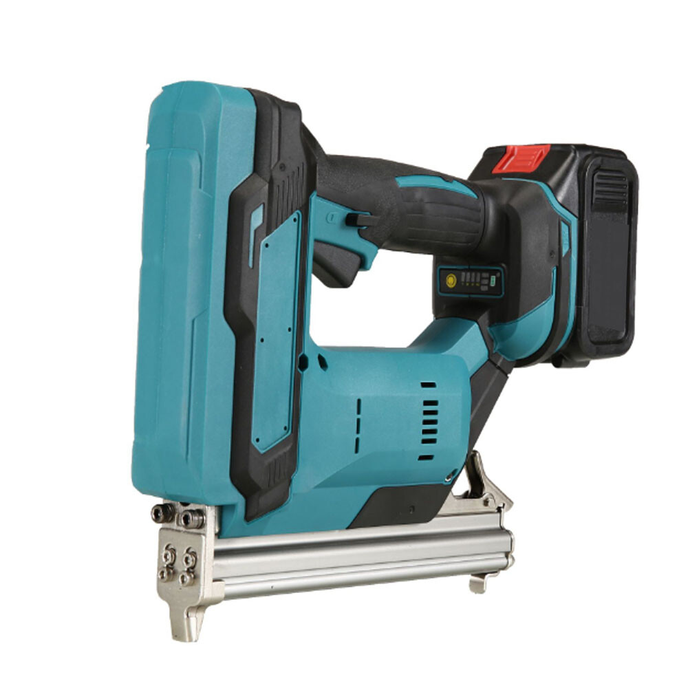 Portable Cordless Electric Nail Gun Straight Nail Gun Woodworking Nailer Stapler
