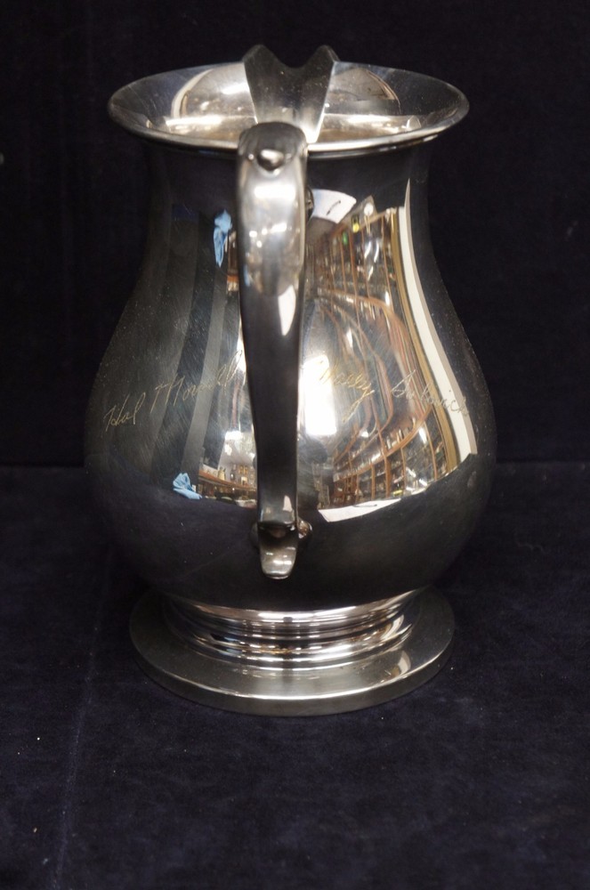 Beautiful Vintage Signed & Marked Silverplate Water Pitcher Serving Formal