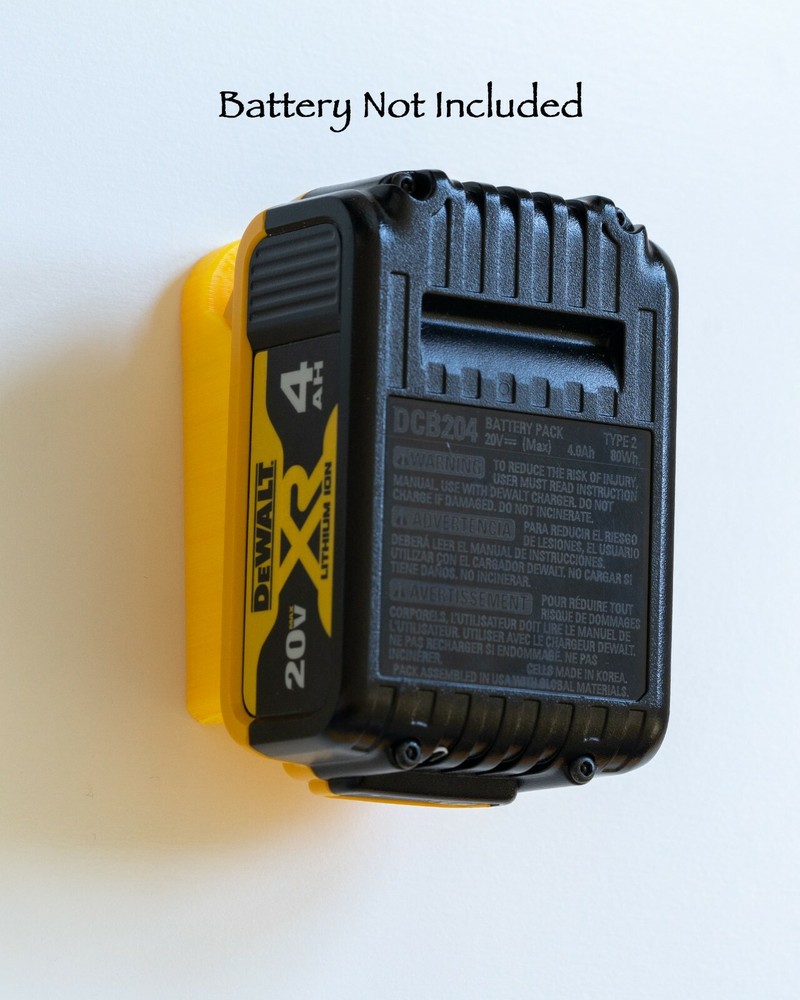 Dewalt 20v Latching Battery Mount / Holder / Rack - Original Design