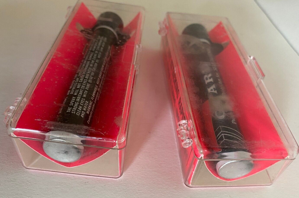 Vintage On Guard Push-Button Protector for Self Defense Spray Pepper