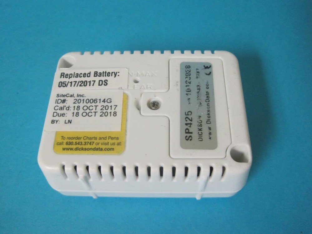 DICKSON SP425 TEMPERATURE DATA LOGGER WITH DIGITAL DISPLAY START & STOP USED