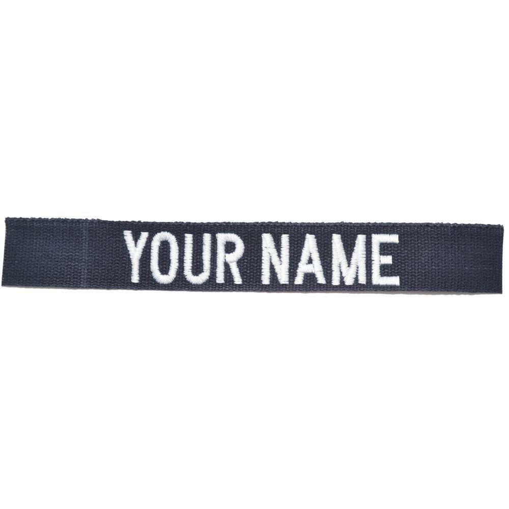 Custom Nylon/Cotton Webbing Name Tape - Navy