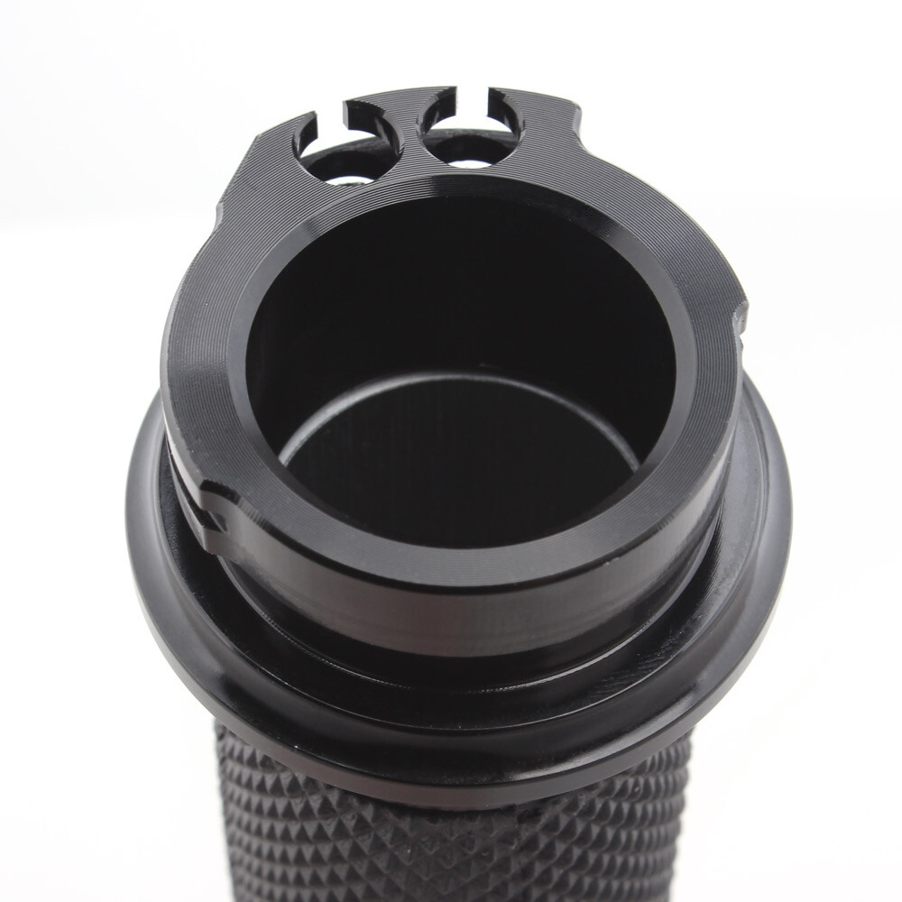 Pair Aluminum 1" Black Handle Bar Hand Grips Fit For Harley Sportster Road King