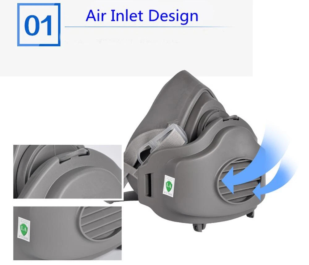 Premium Dust Respirator Mask with 10 Replaceable Filters for Industrial Protect