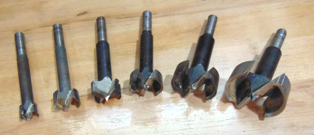 6 Slightly Used Real Nice Fostner Bits Tools