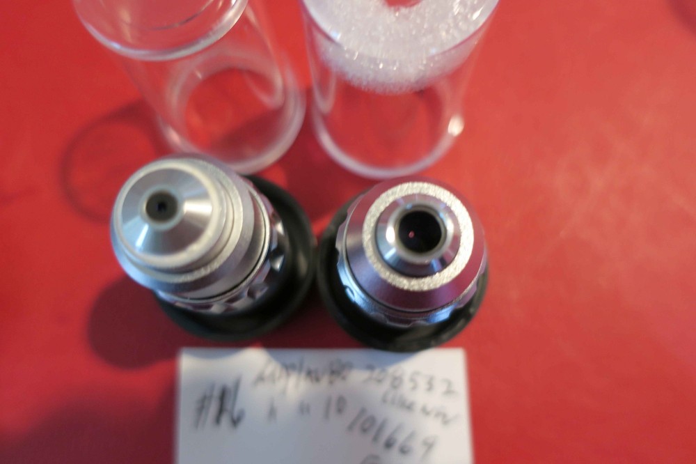 Olympus microscope Lot# 2 MDPlan 10x and 80x Infinity Objectives