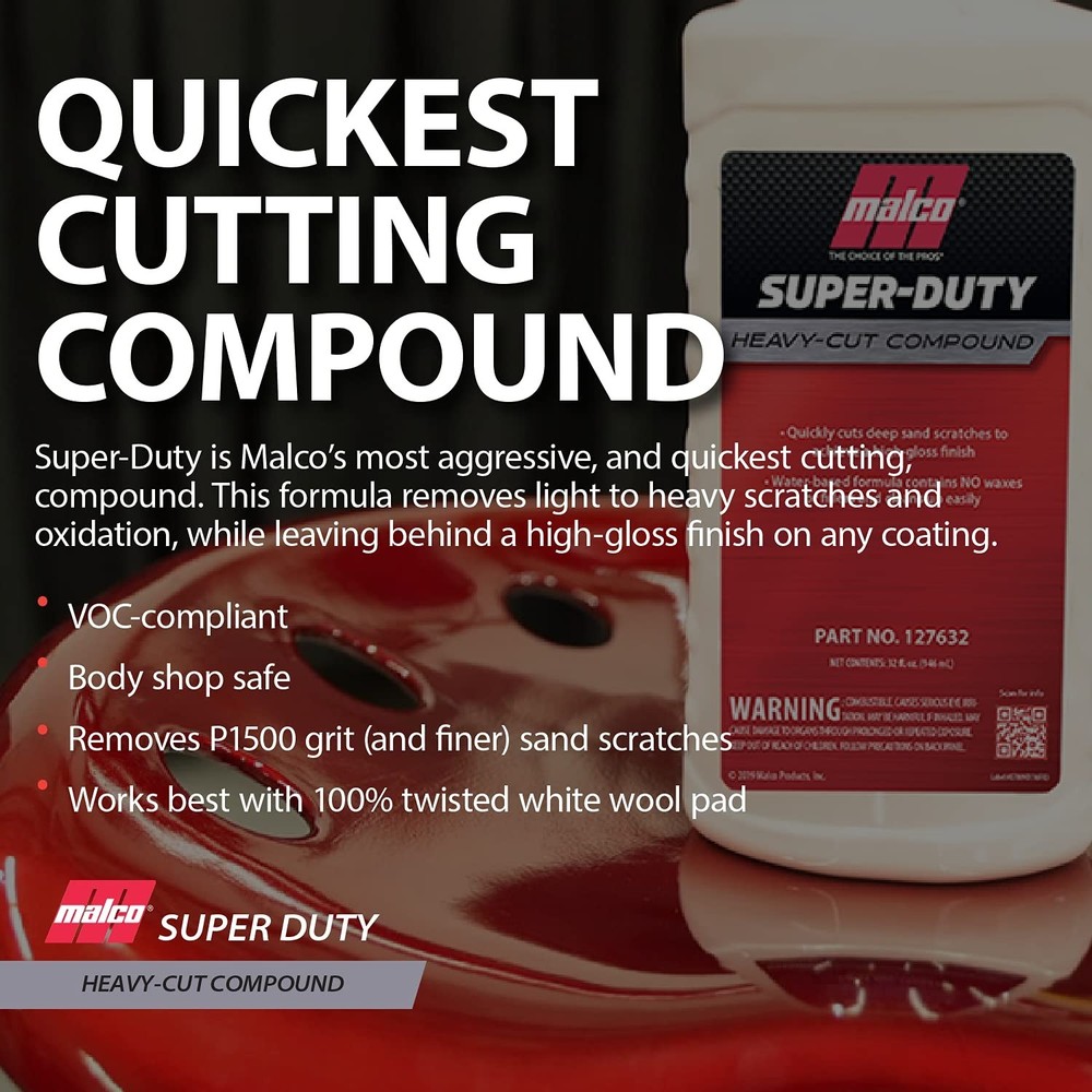 High-Performance 32 oz. Heavy Duty Compound for Professional Detailing & Buffing