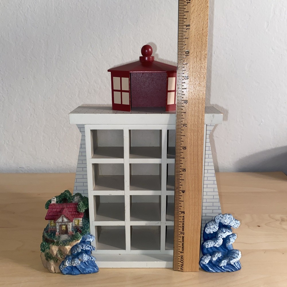 Classic Treasures Lighthouse Thimbles Trinkets Shells Figurine Display Shelf