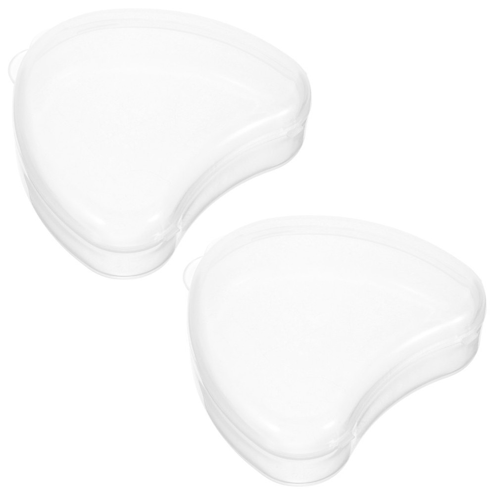 2 Pcs False Teeth Denture Case Holders Retainer Case​ Portable Container