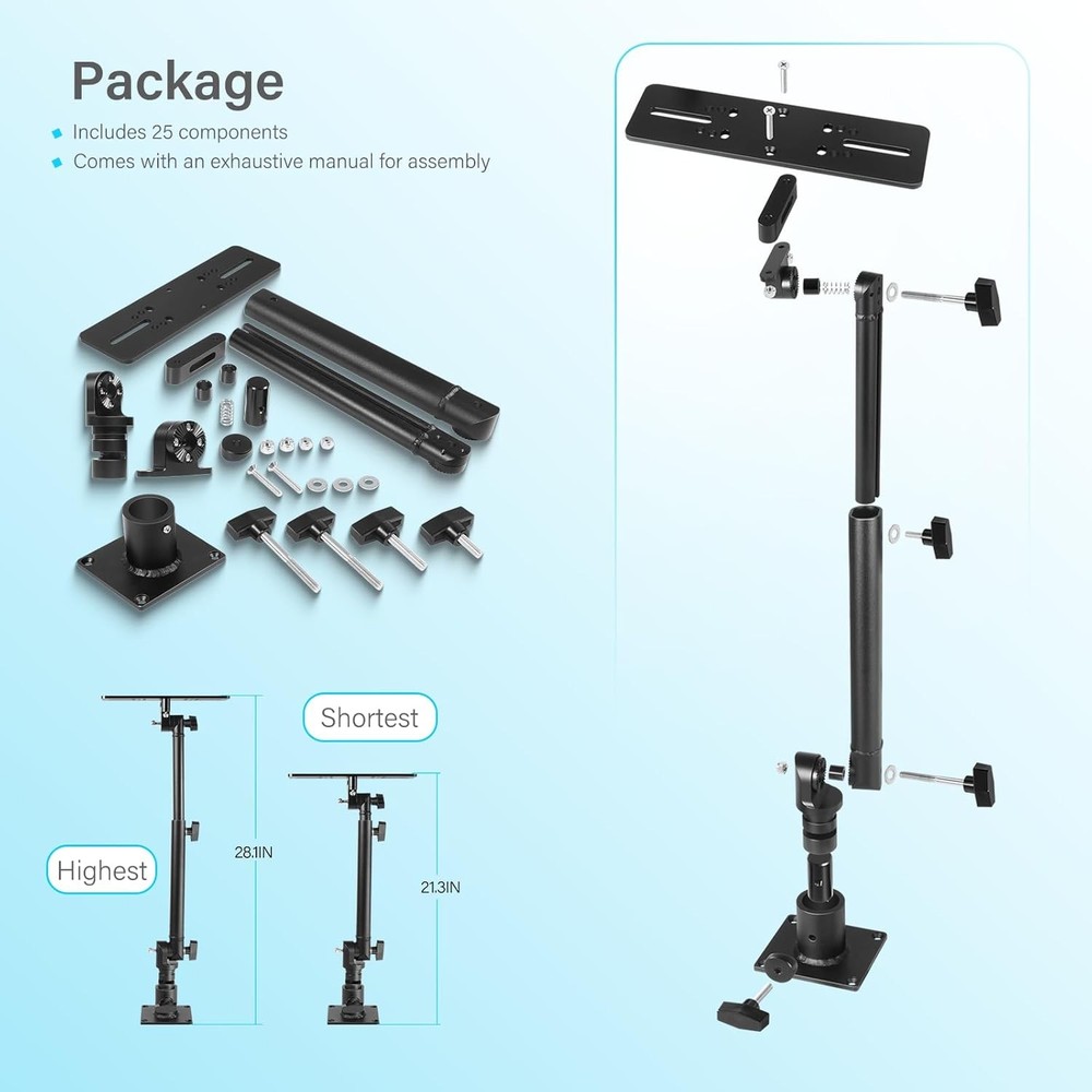 Marine Electronic Mount Fish Finder & Chartplotters Mount 350 Degree Adjustable