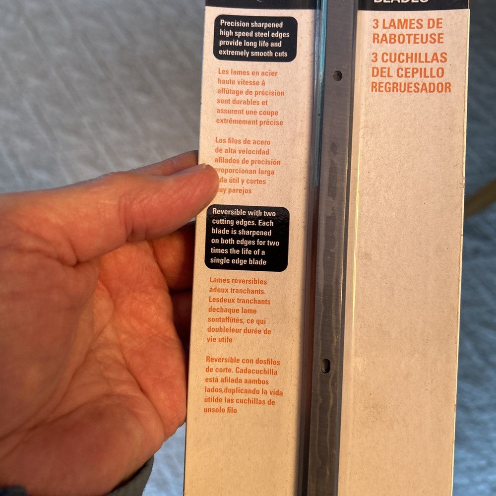 RIDGID 13 in. Thickness Planer Replacement Blades (3-Pack)