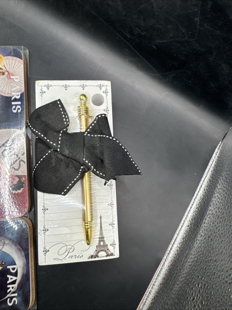 Paris gift Set notepad and pen/ Coaster set