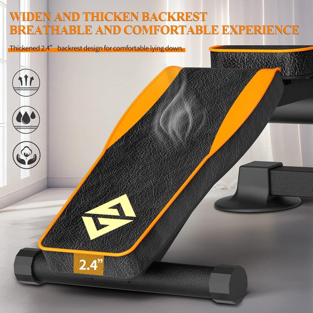 Foldable Adjustable Weight Bench for Workouts