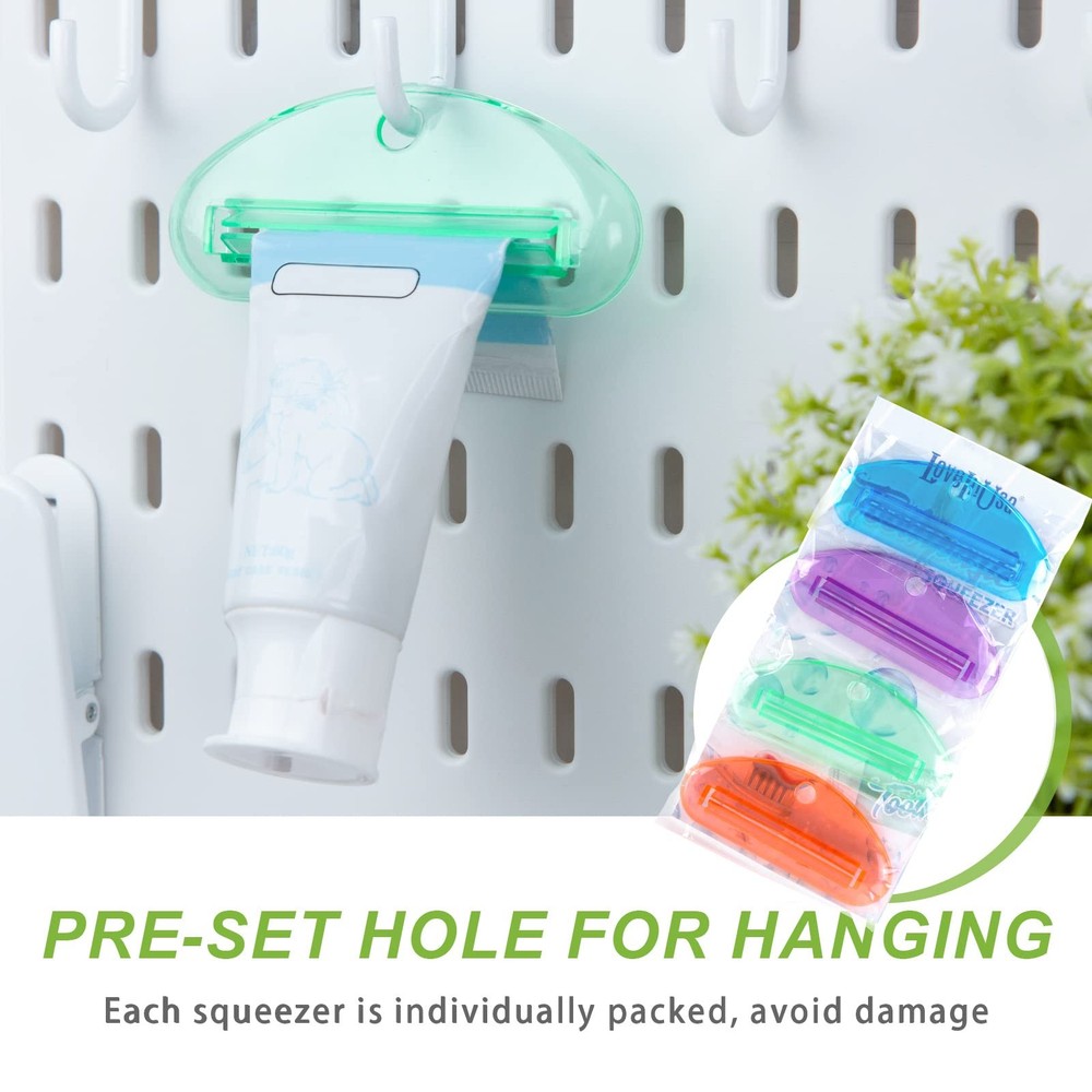 LOVEINUSA Toothpaste Tube Squeezer, 4PCS Medium, Multicolor-5