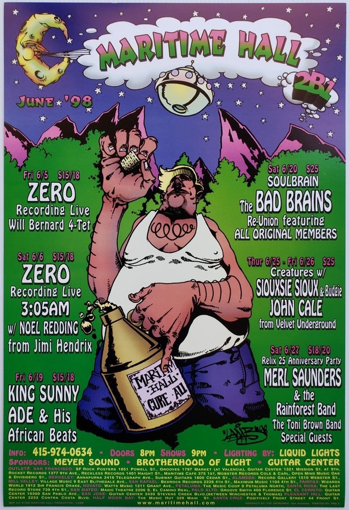 Zero Recording Live Poster 1998 MHP 47