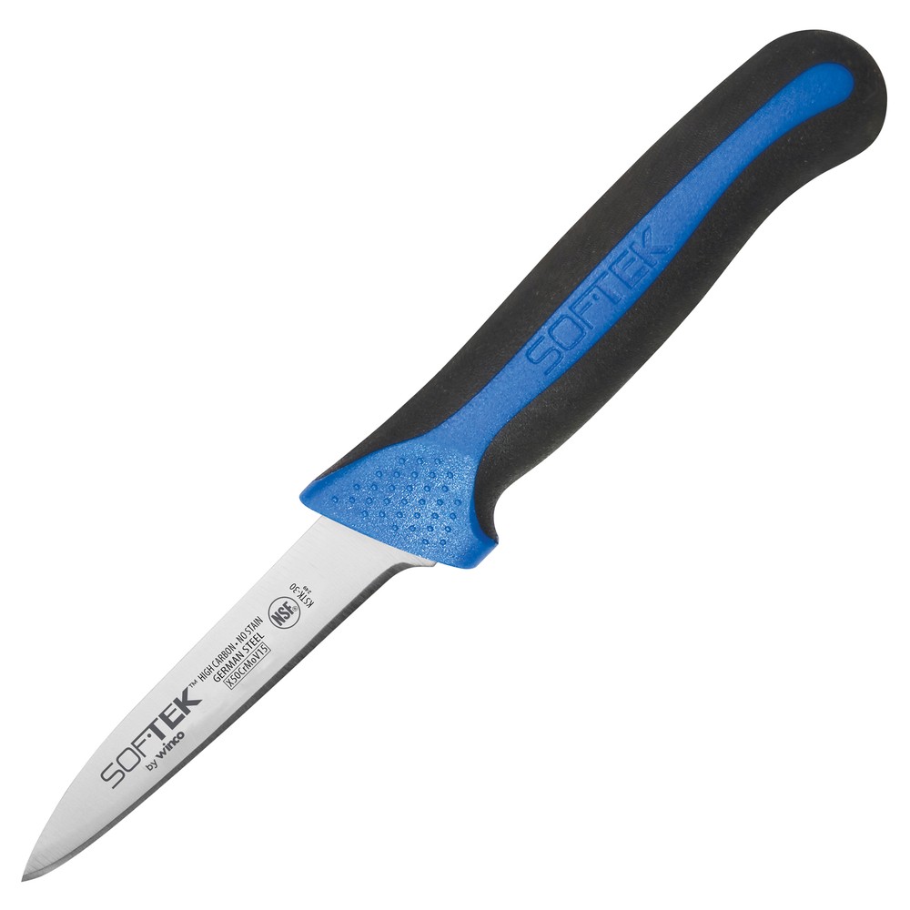SofTek, 3-1/4" Paring Knives, Soft Grip Handle, 2Pcs/Pk (6 Pack)